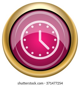 Clock icon. Internet button on white background. EPS10 vector.
