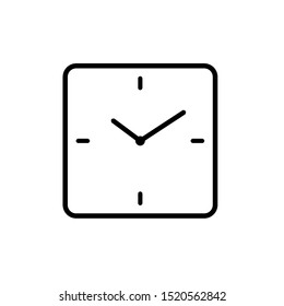 	
Clock icon isolated. Flat design. Vector Illustration