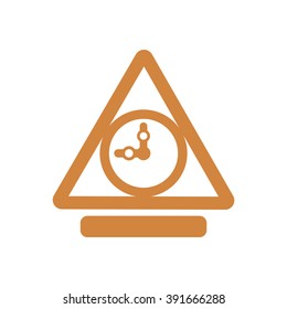 Clock    icon,  isolated. Flat  design.