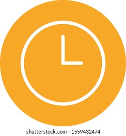  Clock icon isolated on background
