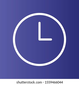  Clock icon isolated on background

