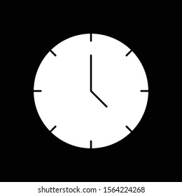 Clock icon isolated on background
 