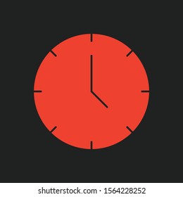Clock icon isolated on background
 