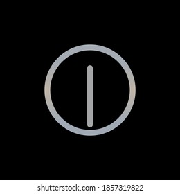 Icono de reloj aislado en el fondo negro. Símbolo de tiempo moderno, simple, vector, icono para el diseño de sitios web, aplicación móvil, ui. Ilustración vectorial