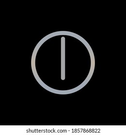 Clock icon isolated on black background. Time symbol modern, simple, vector, icon for website design, mobile app, ui. Vector Illustration