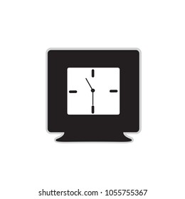 Clock icon isolated on white background. Clock icon for web site,app and logo. Creative concept,vector illustration eps 10