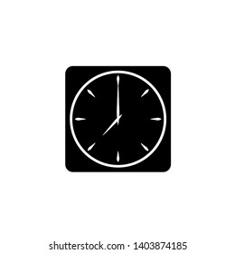 Clock Icon Isolated on White Background