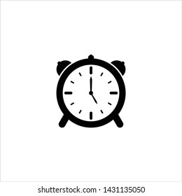 Clock icon isolated on white background. Clock icon in trendy design style. 