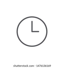 Clock icon isolated on white background. Time symbol modern, simple, vector, icon for website design, mobile app, ui. Vector Illustration