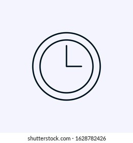 Clock icon isolated on white background