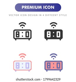 Uhrsymbol einzeln auf weißem Hintergrund. für Ihr Webdesign, Logo, App, UI. Vektorgrafik-Illustration und bearbeitbarer Strich. EPS10.