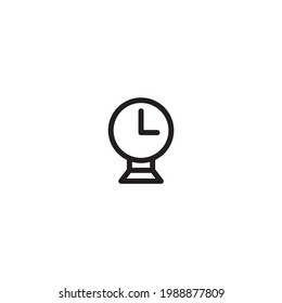 icono de reloj aislado en fondo blanco