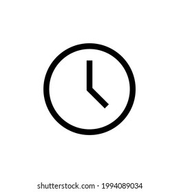 Clock Icon Isolated On White Background. Png And Vector Eps 10