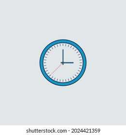 Icono De Reloj Aislado En Fondo Blanco