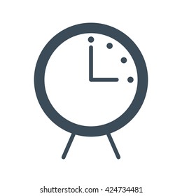 clock icon isolated on white background.vector illustration.