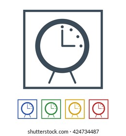 clock icon isolated on white background.vector illustration.