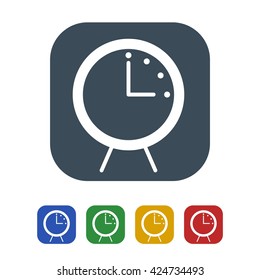 clock icon isolated on white background.vector illustration.