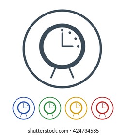 clock icon isolated on white background.vector illustration.
