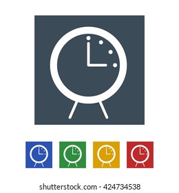 clock icon isolated on white background.vector illustration.
