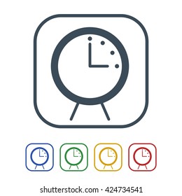clock icon isolated on white background.vector illustration.