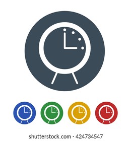 clock icon isolated on white background.vector illustration.