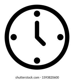 clock icon isolated sign symbol vector illustration - high quality black style vector icons
