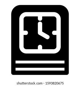 clock icon isolated sign symbol vector illustration - high quality black style vector icons
