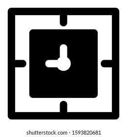 clock icon isolated sign symbol vector illustration - high quality black style vector icons
