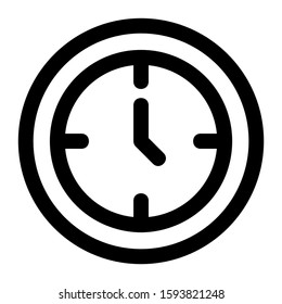 clock icon isolated sign symbol vector illustration - high quality black style vector icons
