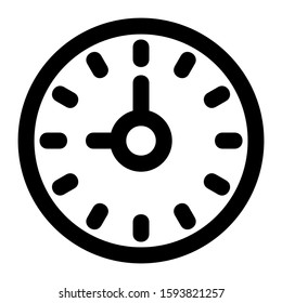clock icon isolated sign symbol vector illustration - high quality black style vector icons
