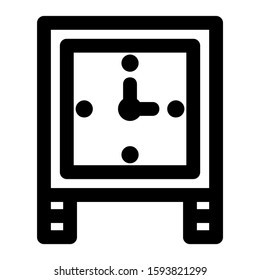 clock icon isolated sign symbol vector illustration - high quality black style vector icons
