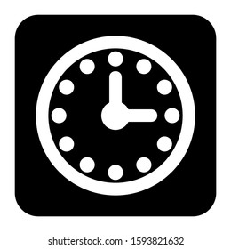 clock icon isolated sign symbol vector illustration - high quality black style vector icons
