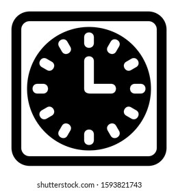 clock icon isolated sign symbol vector illustration - high quality black style vector icons
