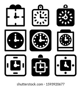 clock icon isolated sign symbol vector illustration - Collection of high quality black style vector icons
