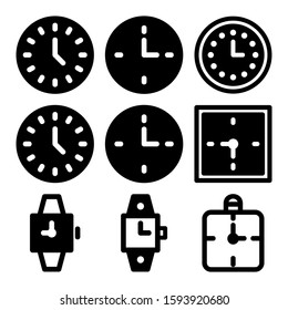 clock icon isolated sign symbol vector illustration - Collection of high quality black style vector icons
