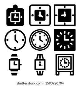 clock icon isolated sign symbol vector illustration - Collection of high quality black style vector icons
