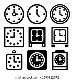 clock icon isolated sign symbol vector illustration - Collection of high quality black style vector icons
