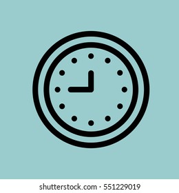 clock icon. isolated sign symbol