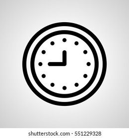 clock icon. isolated sign symbol