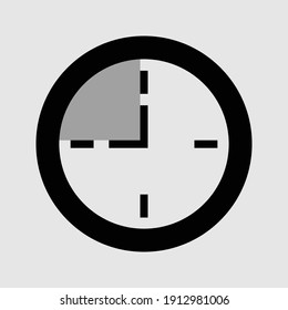 clock icon isolated vector illustration