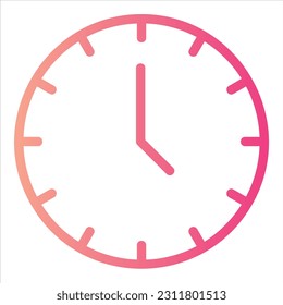 icono de reloj con vektor aislado y fondo transparente