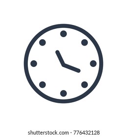 Clock icon. Isolated watch and clock icon line style. Premium quality vector symbol drawing concept for your logo web mobile app UI design.