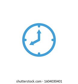 Clock icon. Line design template