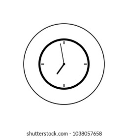 Clock icon, logo
