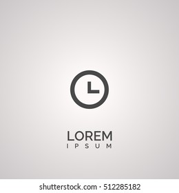 clock icon. clock logo

