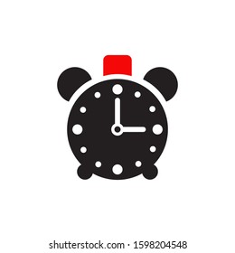 Clock icon logo design inspiration vector template