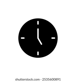 Diseño de logotipo de icono de reloj. Signo de tiempo y símbolo. icono de reloj