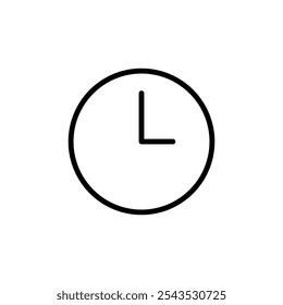 Logo-Design des Uhrensymbols. Zeitzeichen und Symbol. Uhrensymbol