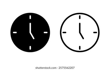 Clock icon logo design. Time sign and symbol. watch icon