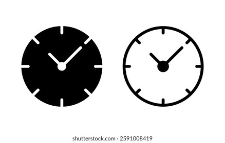 Clock icon logo design. Time sign and symbol. watch icon
